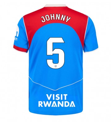 Lacne Muži Futbalové dres Atletico Madrid Johnny Cardoso #5 2025-26 Krátky Rukáv - Tretina